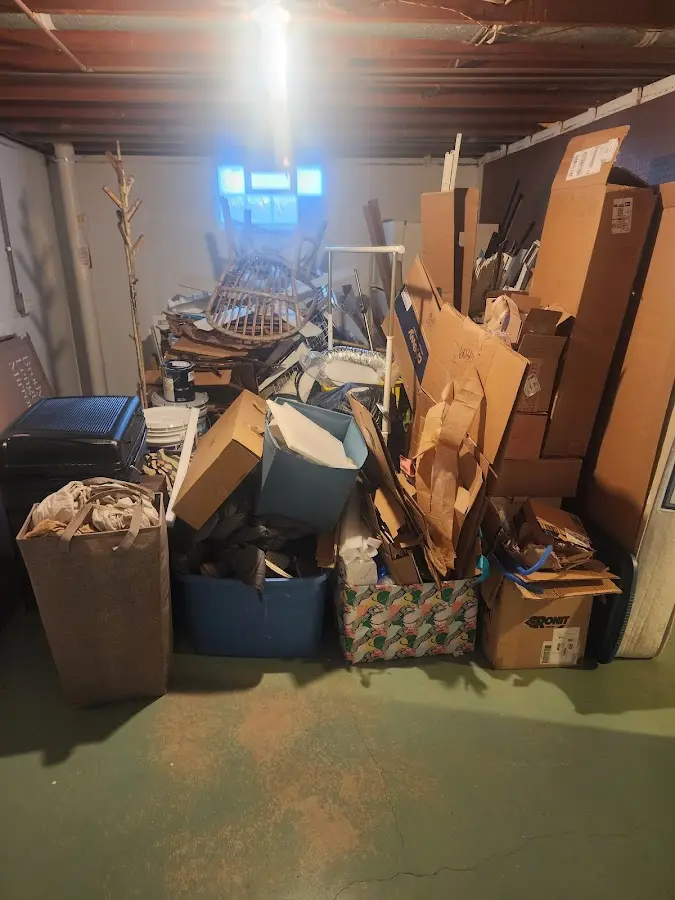 Roll-off dumpster container at job site for Yard Waste Dumpster Rental in Lacy-Lakeview